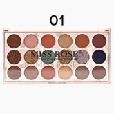 Miss Rose 12 Color EyeShadow & 6 Color Glitter 020 - YehChez.pk